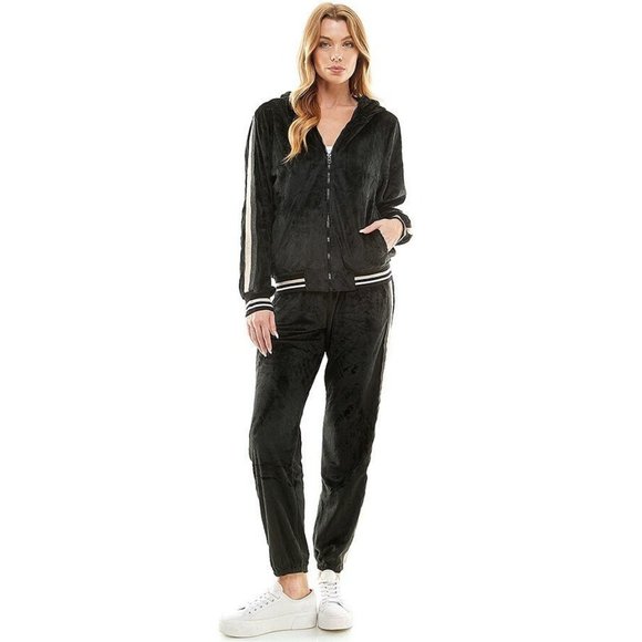 Hoodies Tracksuit Set Woman Comfortable Breathable Set - Picture 1 of 9